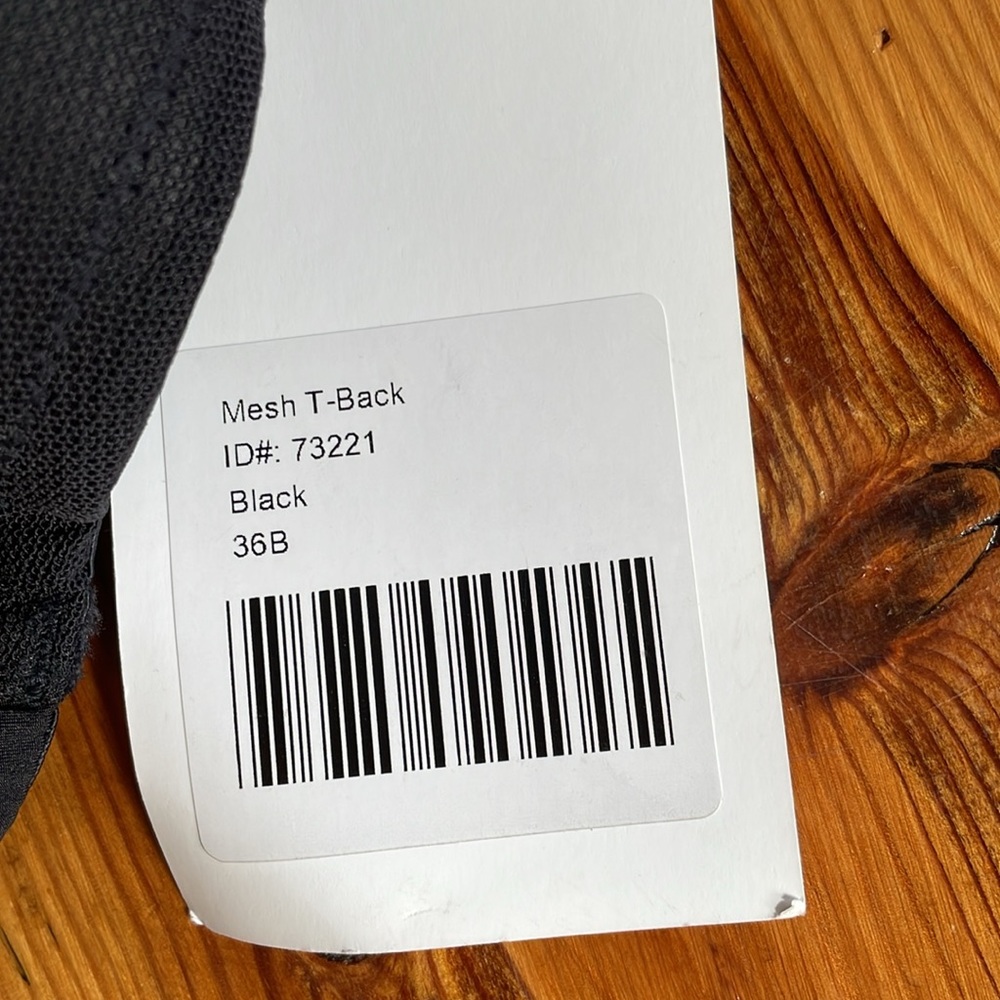 Black Racerback Bra - Picture 3 of 5